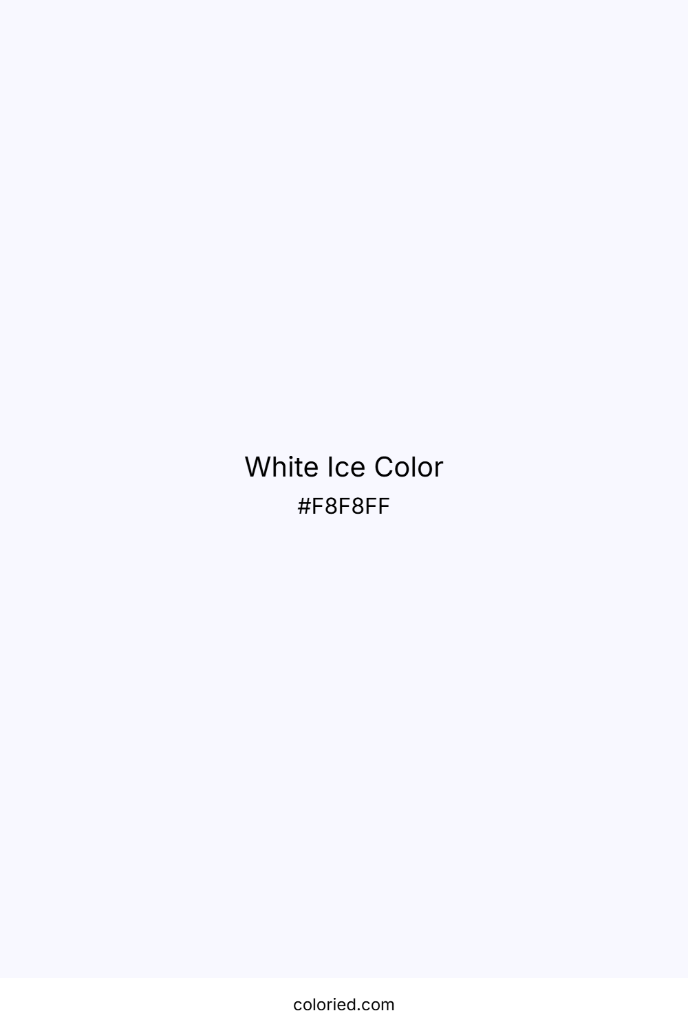 White Ice Color