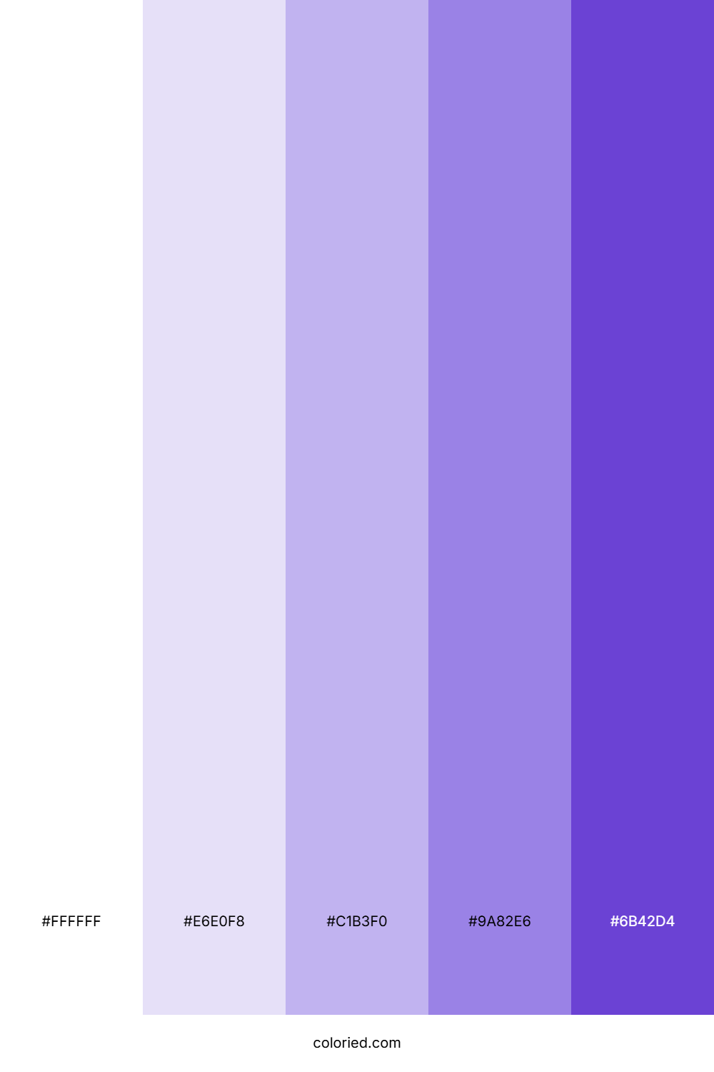 White Purple Gradient Color Palette
