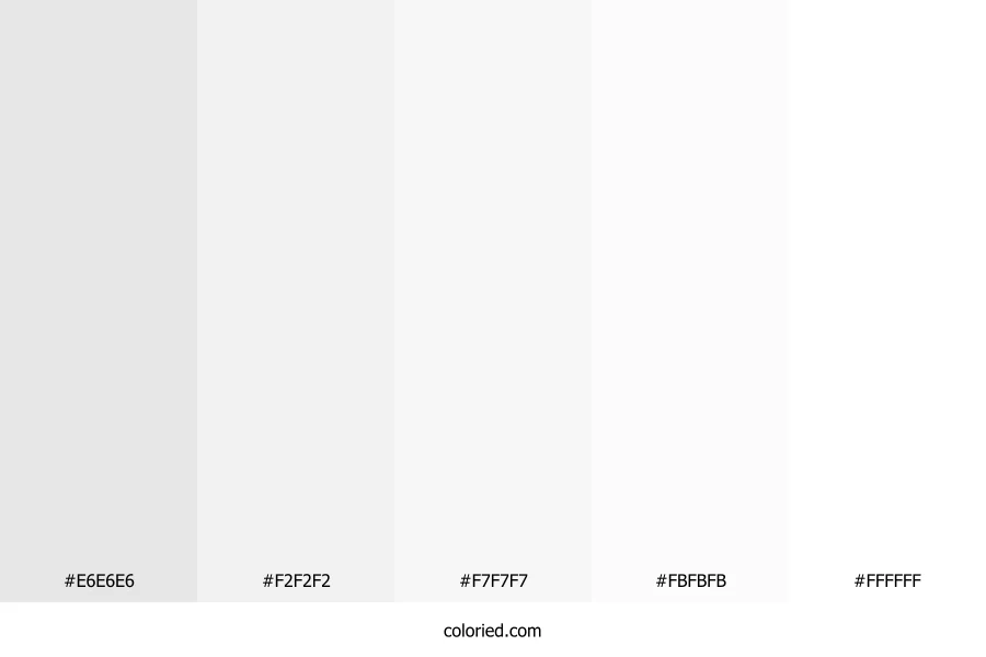 White Shade Color Palette