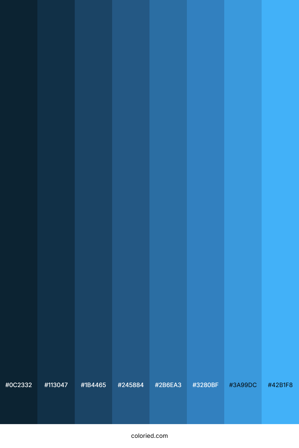 Windows Blue Color Shades