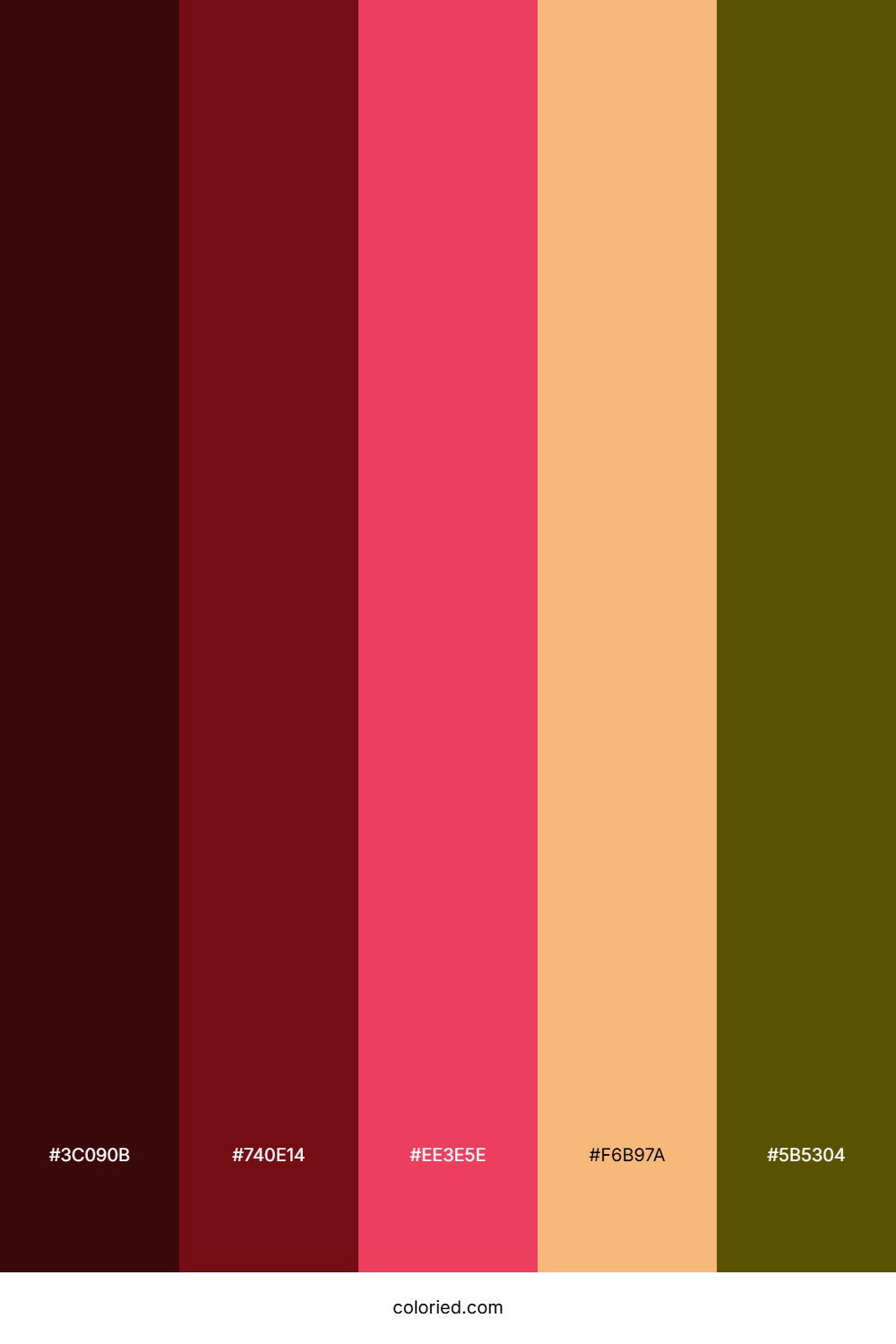 Wine Sunset Ember Color Palette