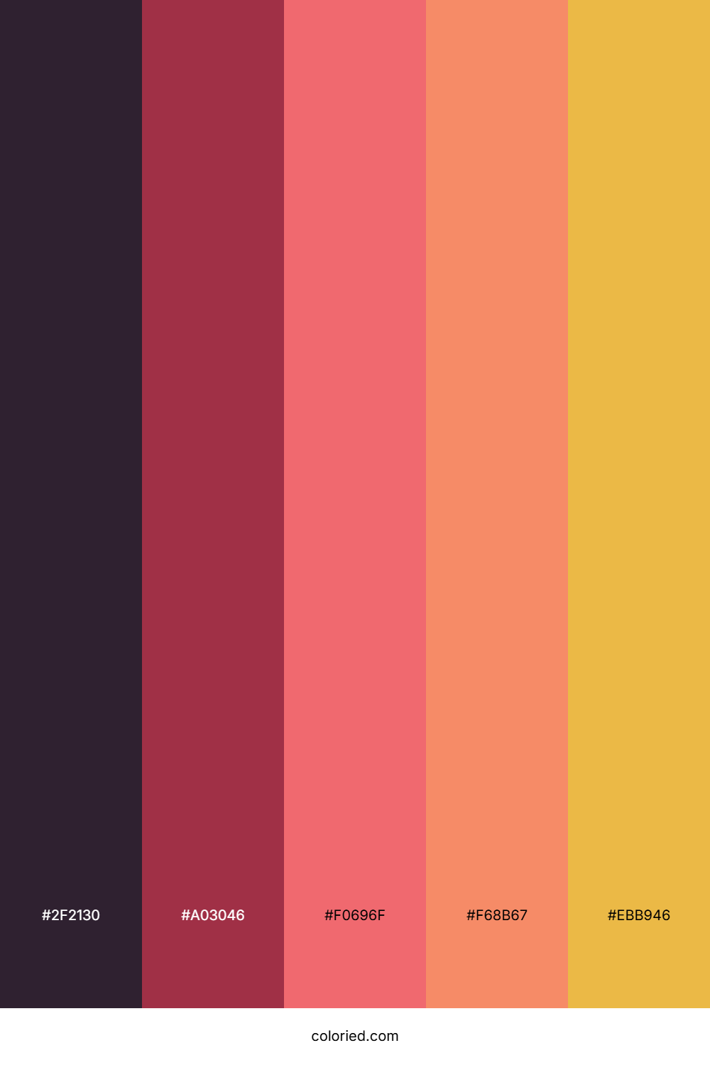 Wine Sunset Gold Color Palette