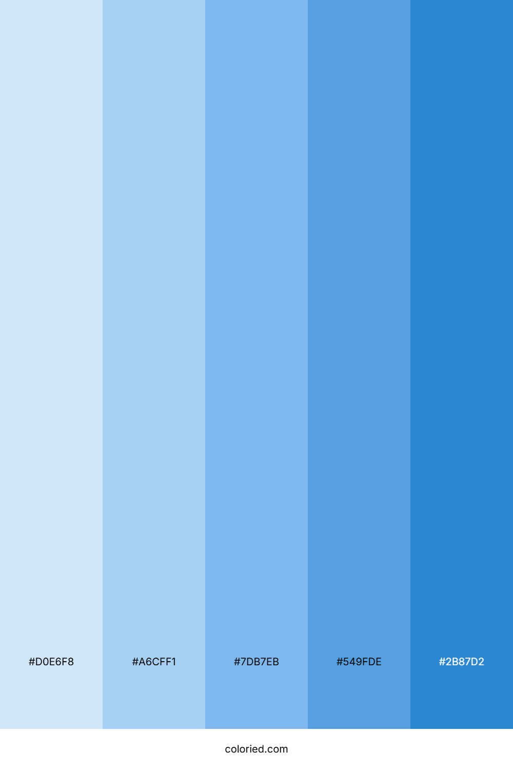 Winter Blue Color Palette