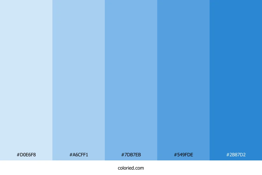Winter Blue Color Palette