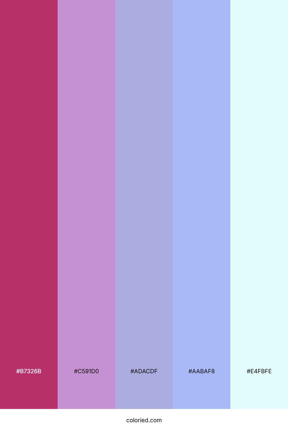 Winter Rose Mist Color Palette