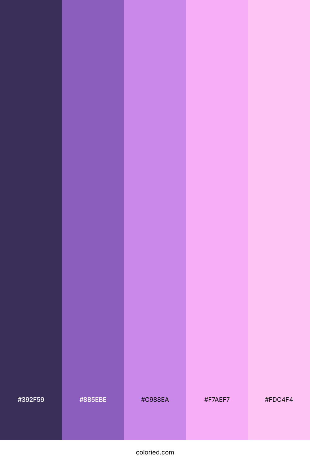 Wisteria Evening Glow Color Palette