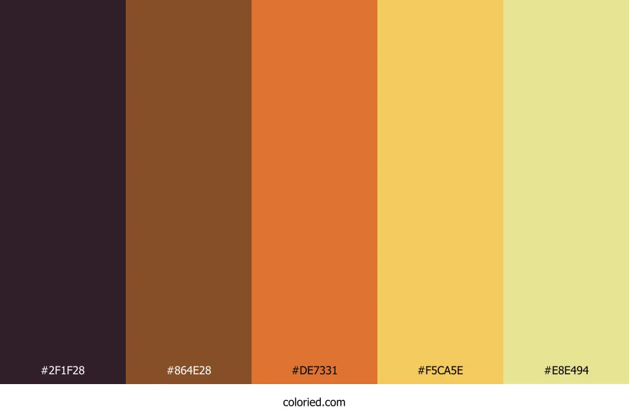 Witching Hour Sunset Color Palette