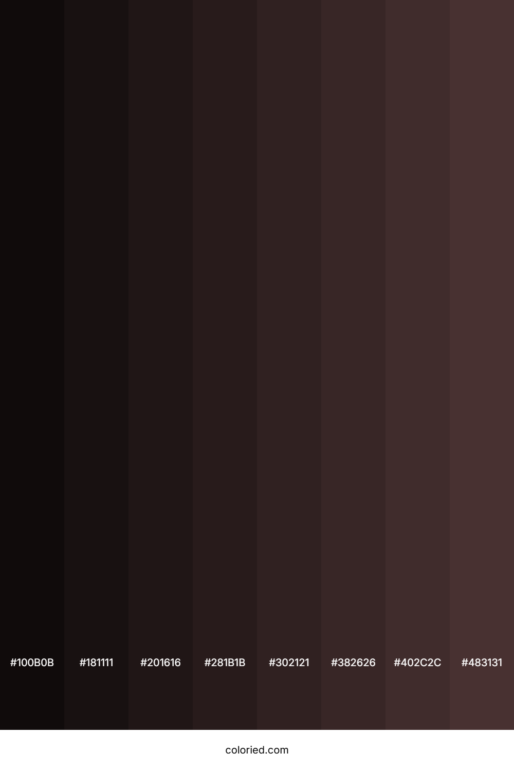 Woody Brown Color Shades