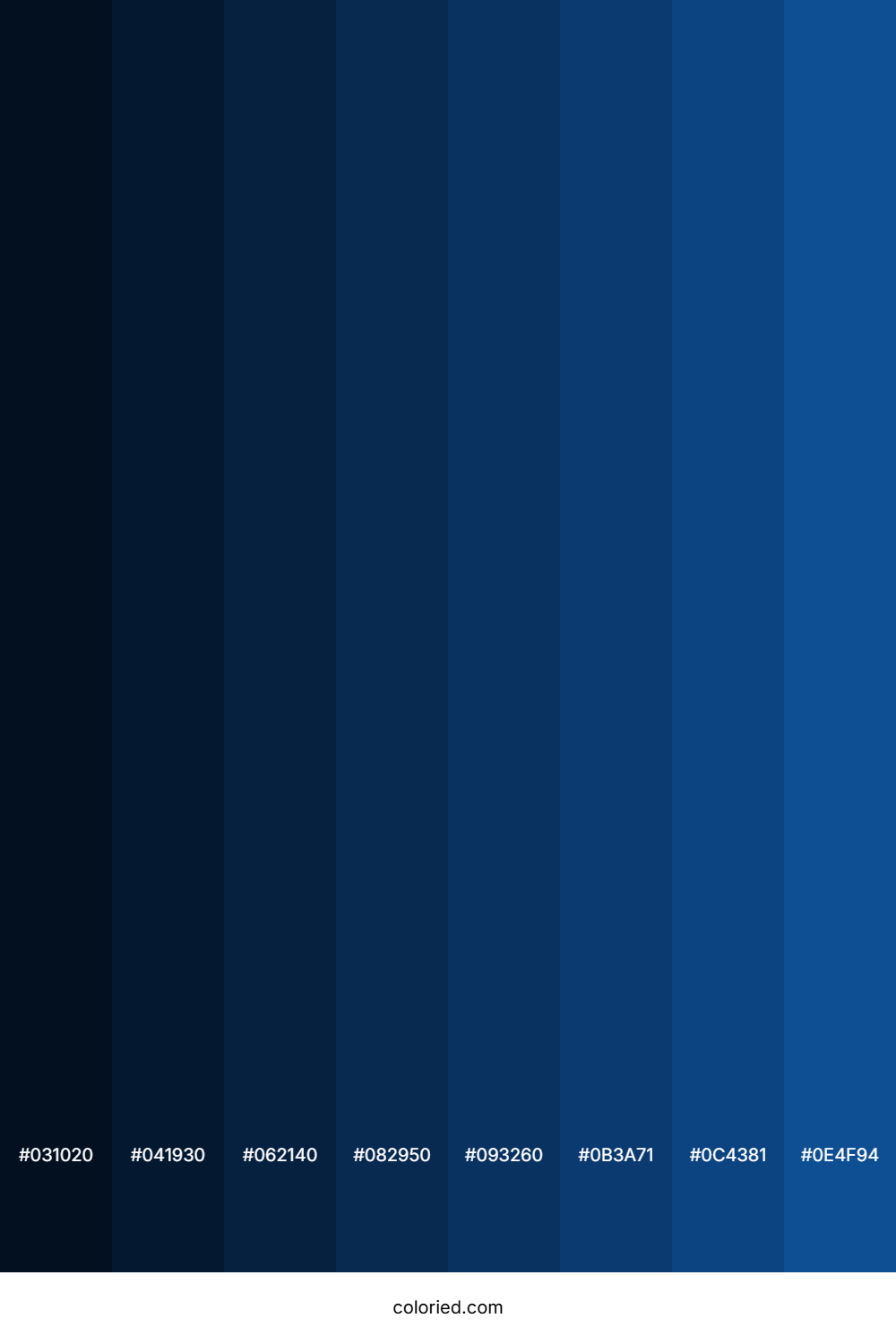 Yale Blue Color Shades