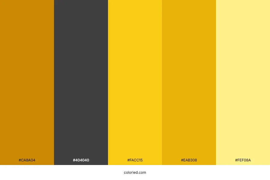 Yellow and Black Color Palette