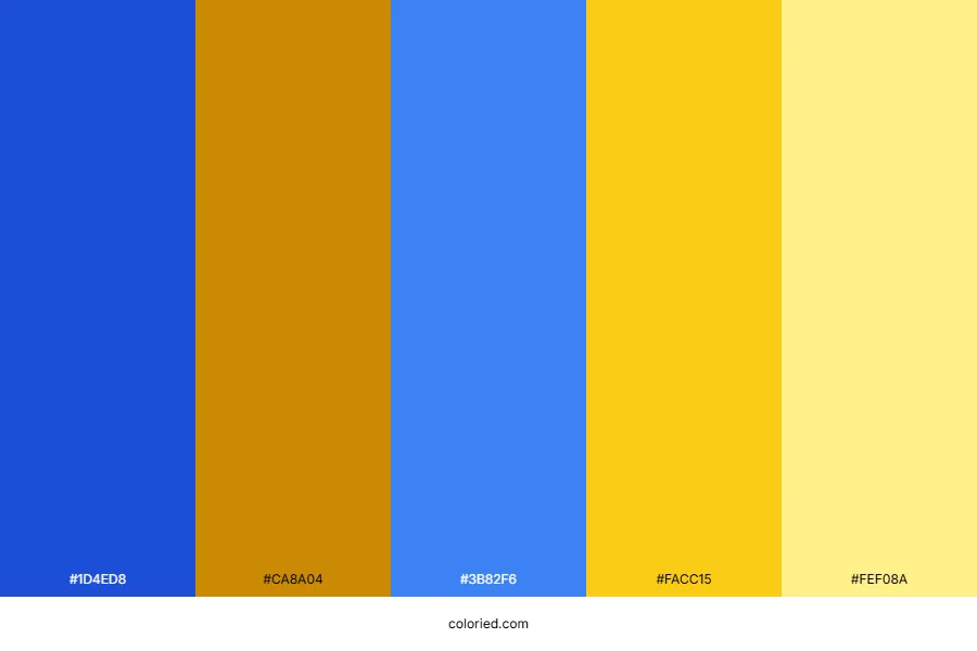Yellow and Blue Color Palette