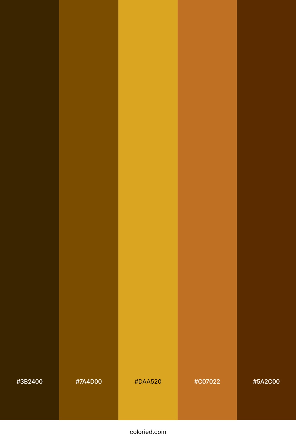 Yellow and Brown Color Palette