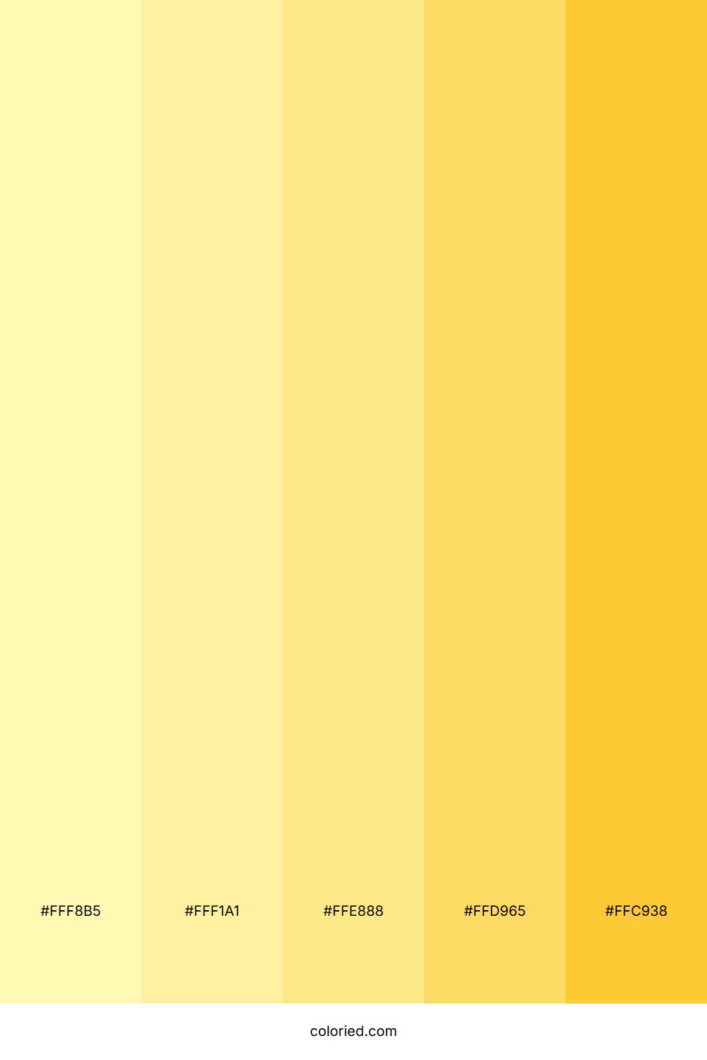 Yellow and Cream Color Palette