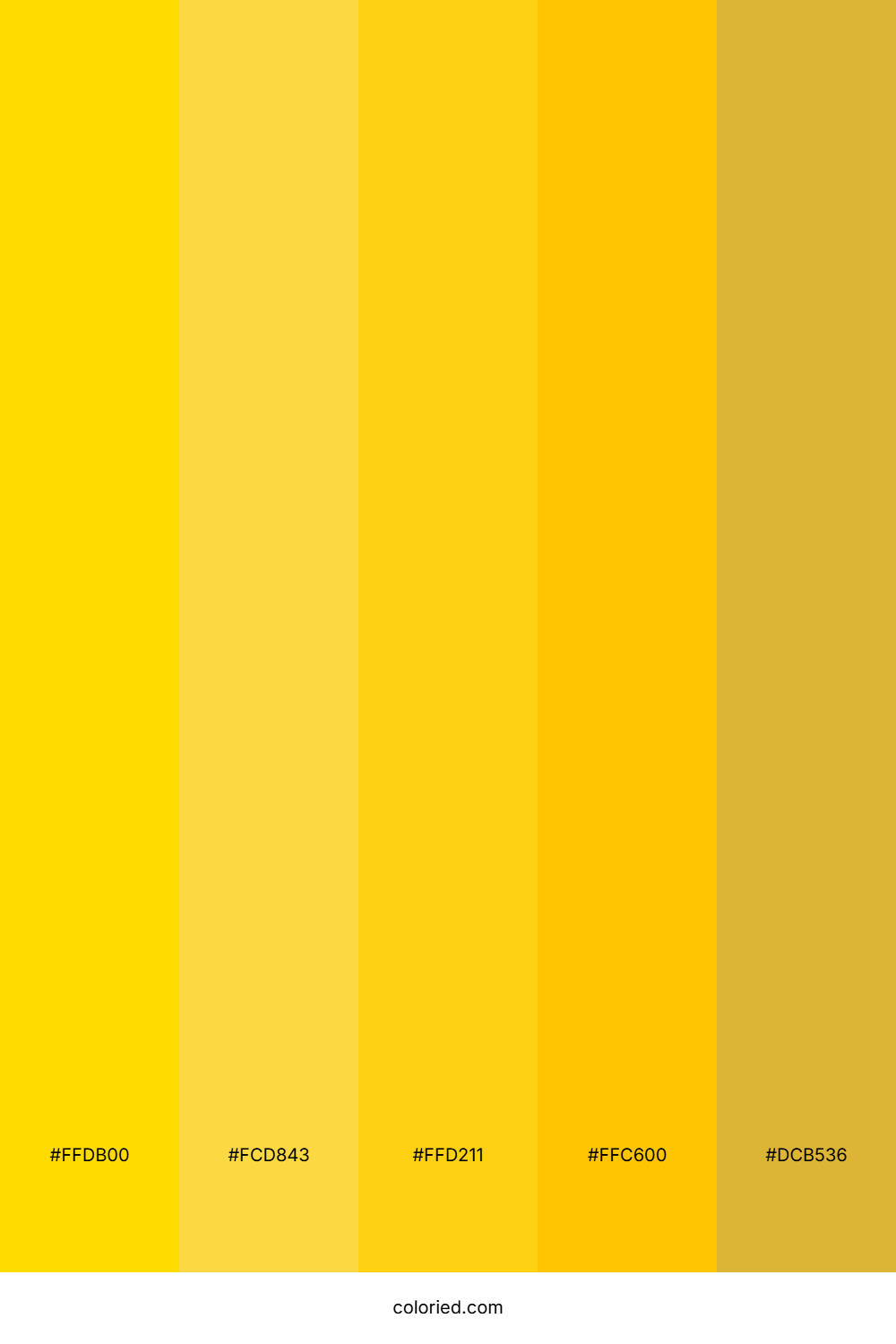 Yellow and Gold Color Palette