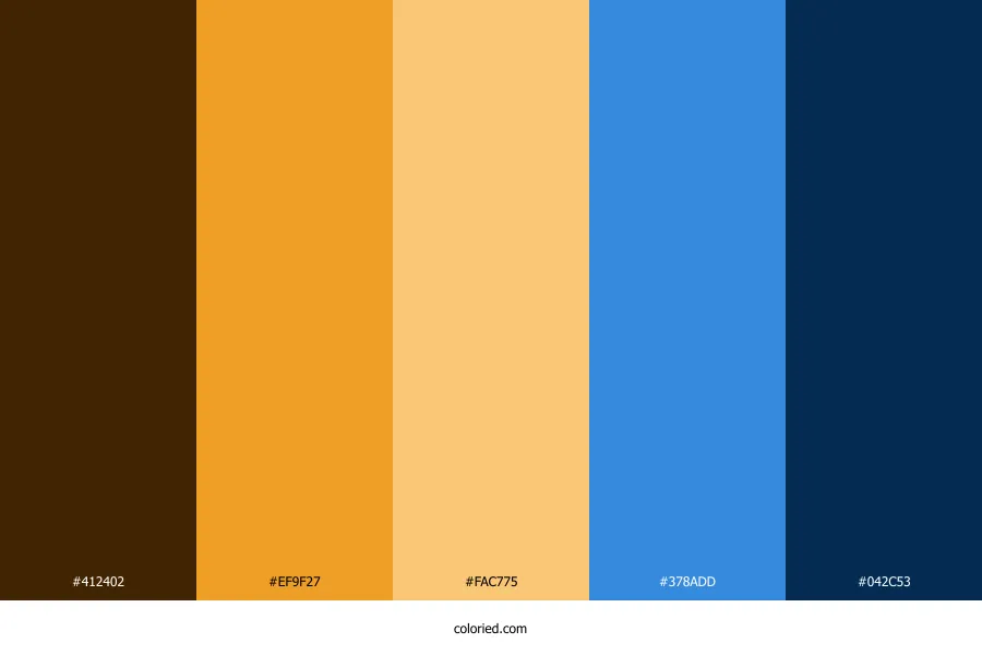 Yellow Blue Color Palette