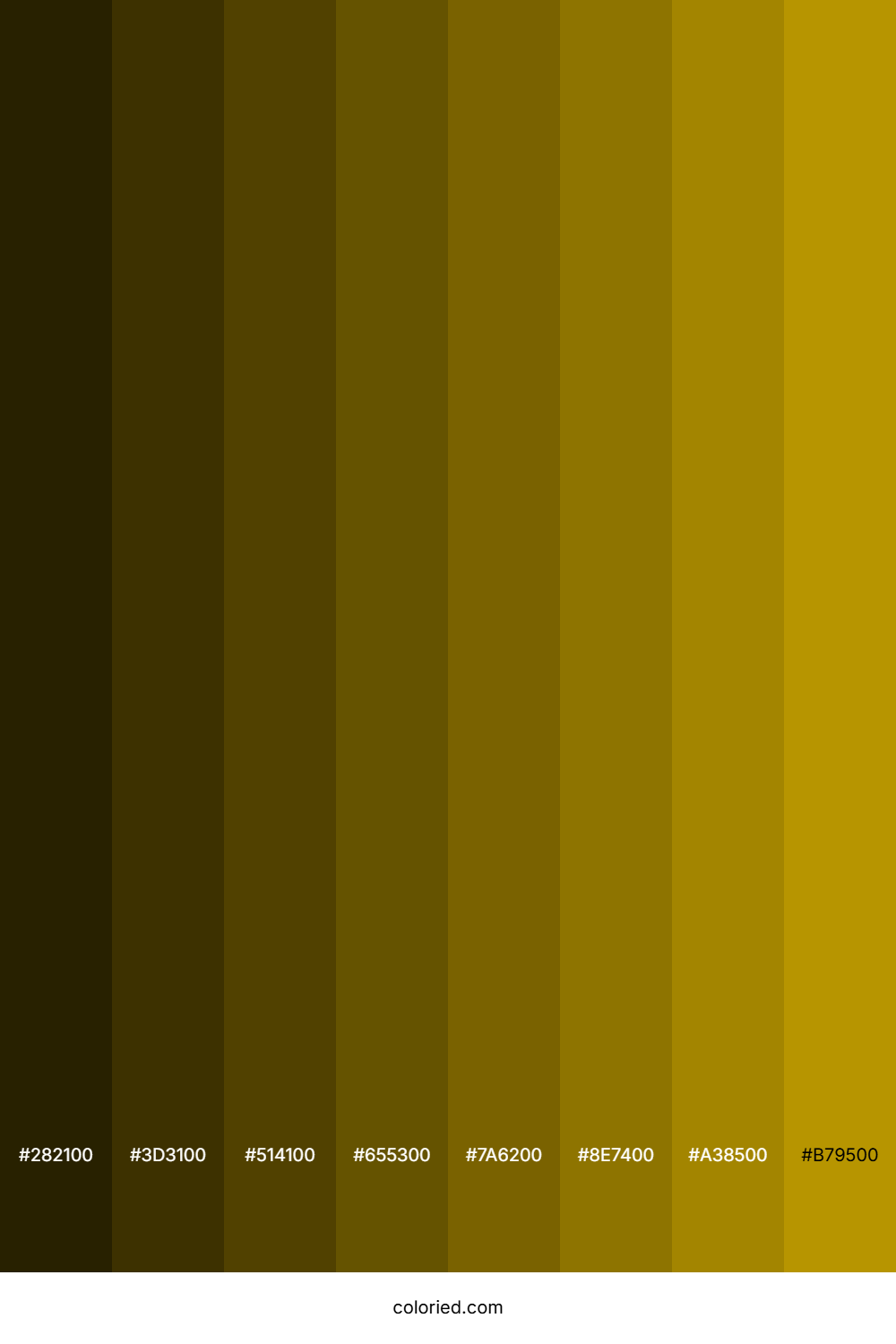 Yellow Brown Color Shades
