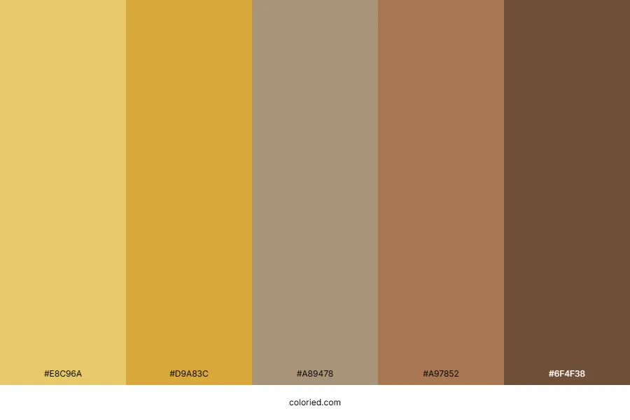 Yellow Brown Palette