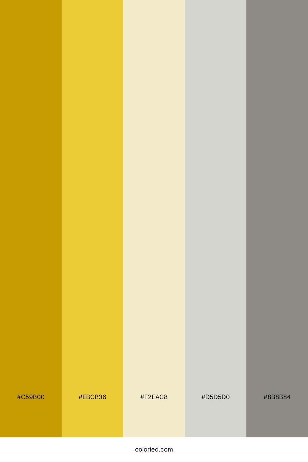 Yellow Grey Color Palette