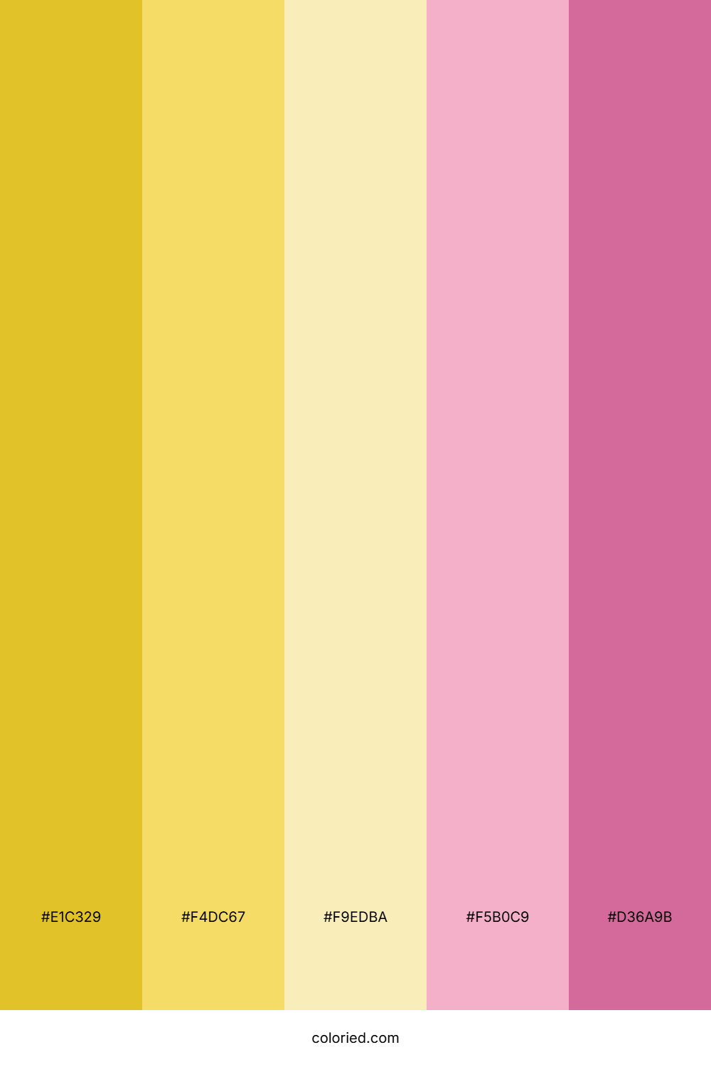 Yellow Pink Color Palette