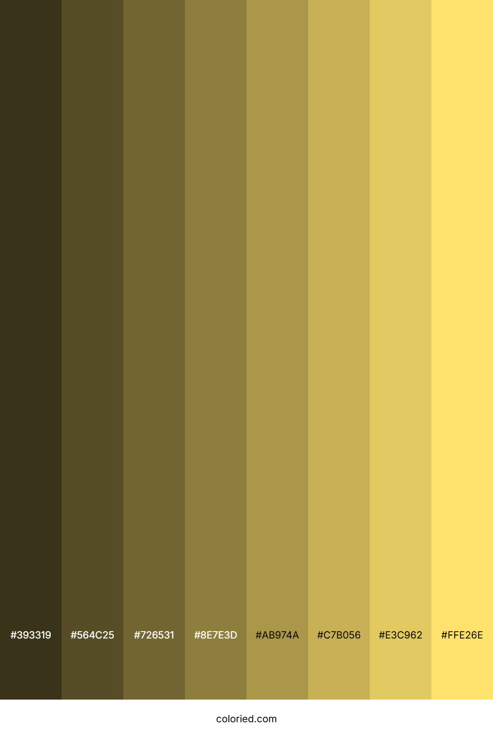 Yellow Tan Color Shades