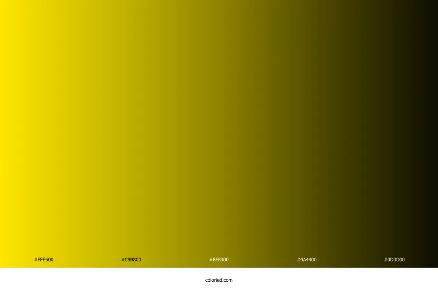 Yellow to Black Gradient