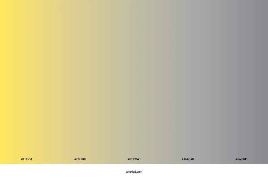 Yellow to Grey Gradient