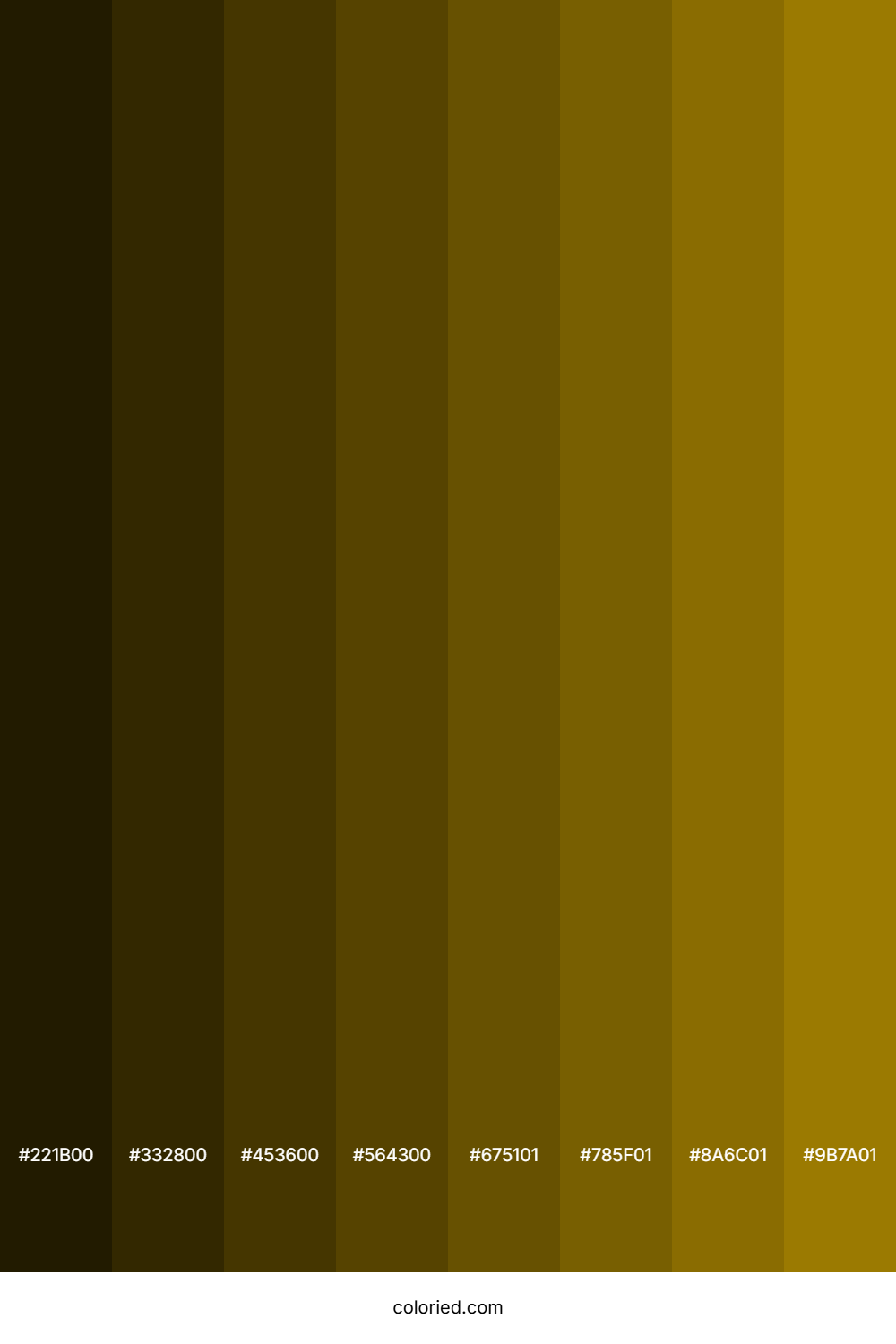 Yellowish Brown Color Shades