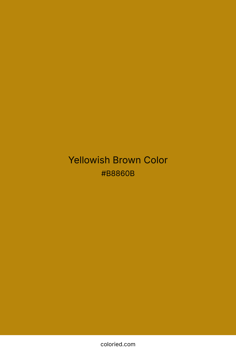 Yellowish Brown Color