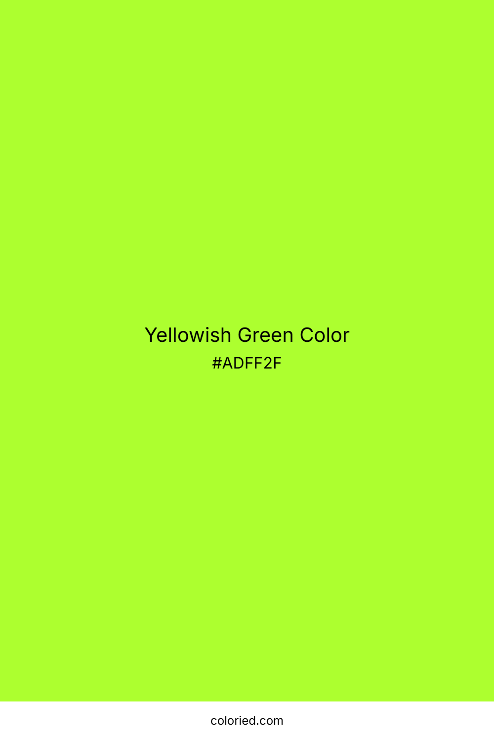 Yellowish Green Color